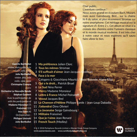 Camille & Julie Berthollet : Entre 2 (CD, Album)