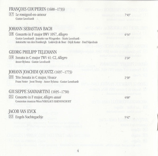 Frans Brüggen : The Art Of The Recorder (CD, Comp, RM, Smplr)