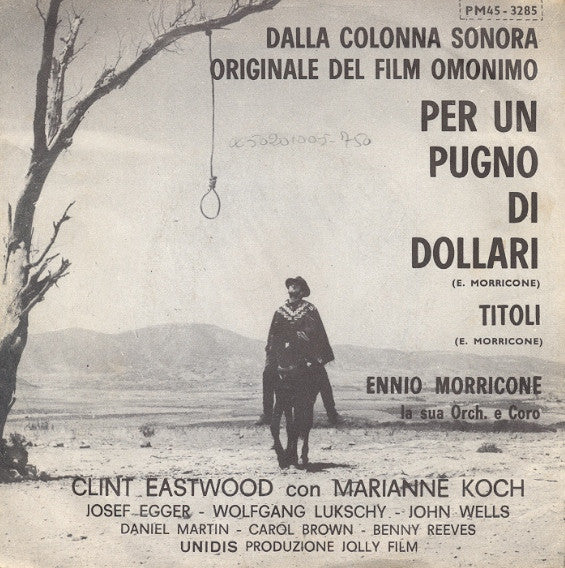 Ennio Morricone : Per Un Pugno Di Dollari (7", Mono)