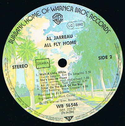 Al Jarreau : All Fly Home (LP, Album)