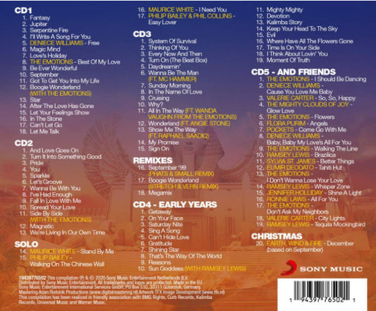 Earth, Wind & Fire : Earth, Wind & Fire And Friends - 50 Years Anniversary Album (5xCD, Comp)