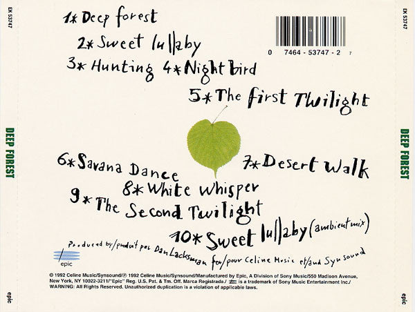 Deep Forest : Deep Forest (CD, Album)