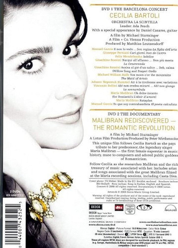 Cecilia Bartoli : Maria - The Barcelona Concert & Malibran Rediscovered (2xDVD-V, NTSC, PCM)