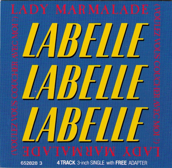 Labelle / Patti Labelle : Lady Marmalade (Voulez Vous Coucher Avec Moi?) (CD, Mini, Maxi, Car)