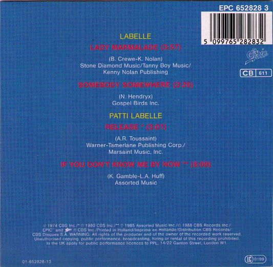 Labelle / Patti Labelle : Lady Marmalade (Voulez Vous Coucher Avec Moi?) (CD, Mini, Maxi, Car)