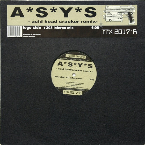 A*S*Y*S : Acid Head Cracker (Remix) (12", S/Sided)