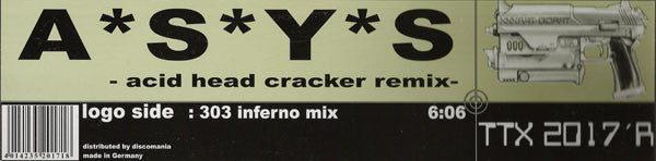 A*S*Y*S : Acid Head Cracker (Remix) (12", S/Sided)