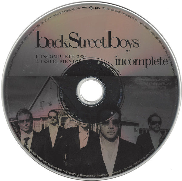 Backstreet Boys : Incomplete (CD, Single, CD1)