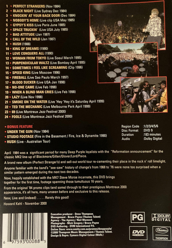 Deep Purple : New, Live & Rare - The Video Collection 1984-2000 (DVD-V, NTSC)