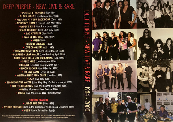 Deep Purple : New, Live & Rare - The Video Collection 1984-2000 (DVD-V, NTSC)
