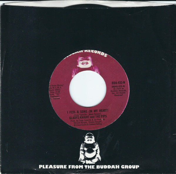 Gladys Knight And The Pips : I Feel A Song (In My Heart) (7", Styrene, Mon)