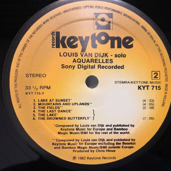 Louis van Dijk : Aquarelles (LP, Album)