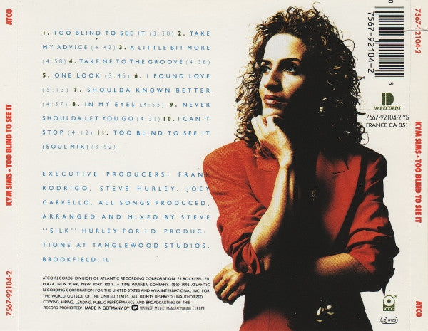 Kym Sims : Too Blind To See It (CD, Album)