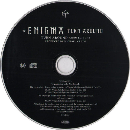 Enigma : Turn Around (CD, Single, Promo)