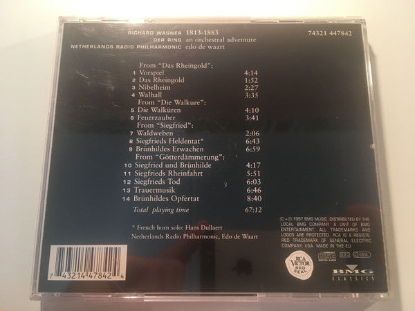 Richard Wagner - Radio Filharmonisch Orkest, Edo de Waart : Der Ring - An Orchestral Adventure (CD)