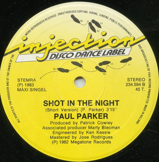 Paul Parker : Shot In The Night (12", Maxi)
