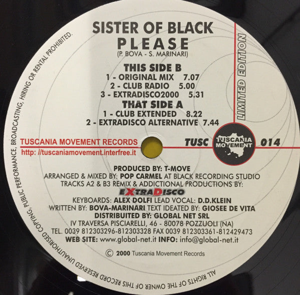 Sister Of Black : Please (12")