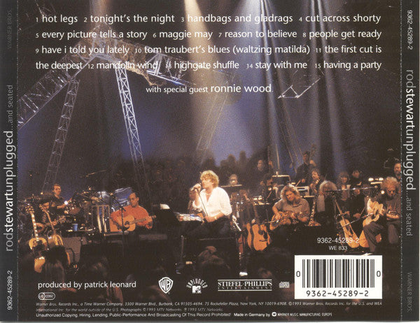 Rod Stewart With Special Guest Ron Wood : Unplugged ...And Seated (CD, Album)