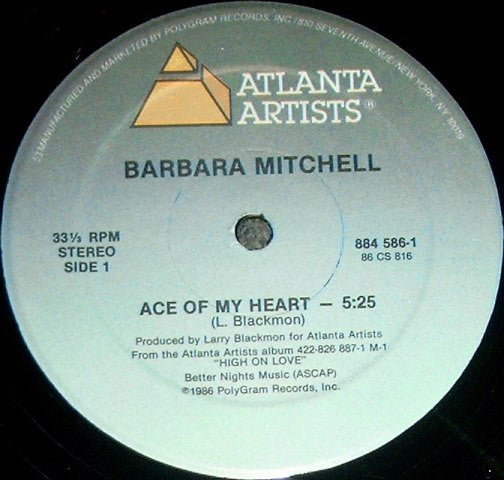 Barbara Mitchell : Ace Of My Heart (12")