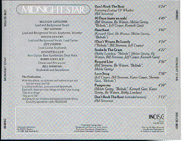 Midnight Star : Midnight Star (CD, Album)