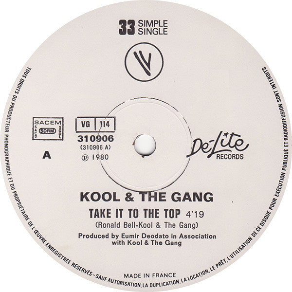 Kool & The Gang : Take It To The Top (12", Single, Ltd)