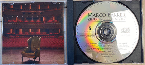 Marco Bakker : Marco Bakker Zingt Robert Stolz (CD)