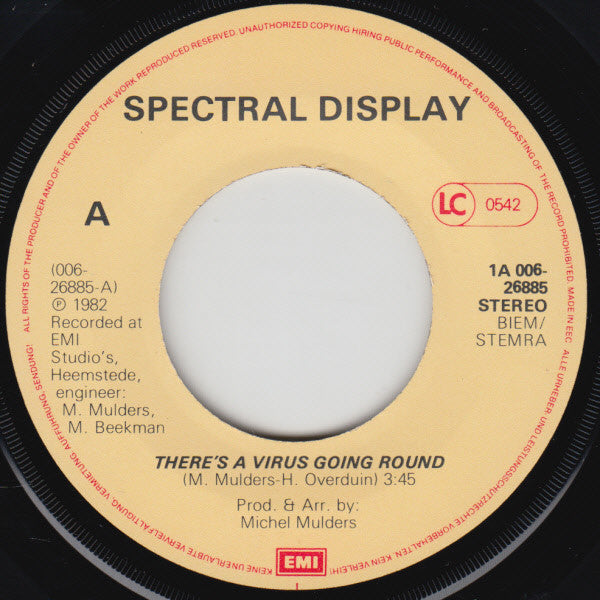 Spectral Display : There's A Virus Going Round (7", Single)