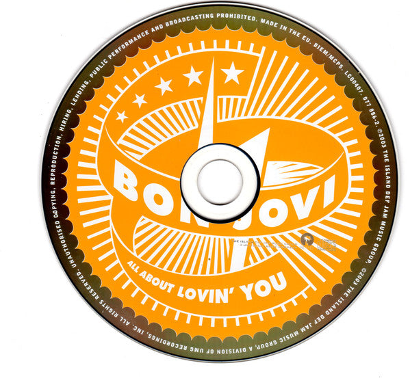 Bon Jovi : All About Lovin' You (CD, Maxi, Enh)