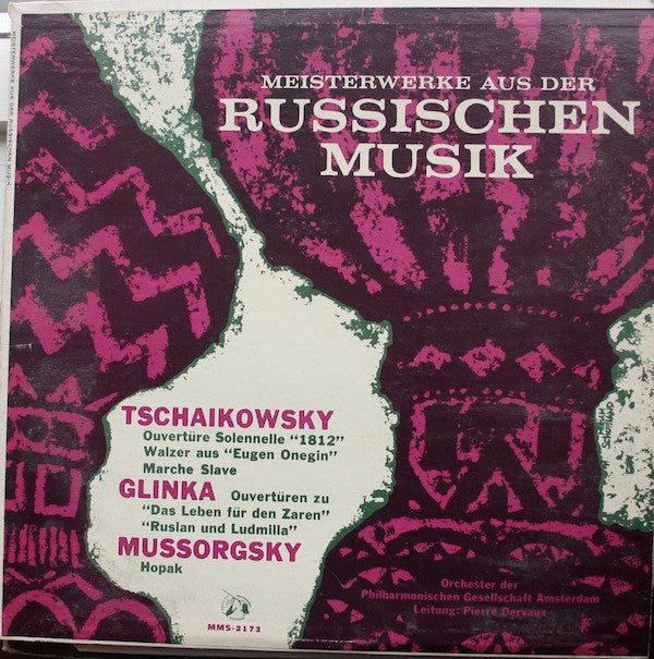 Amsterdam Philharmonic Society Orchestra Conducted By Pierre Dervaux (2) : Meisterwerke Aus Der Russischen Musik (LP, Mono)
