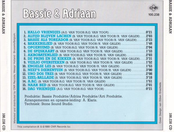 Bassie & Adriaan : Bassie & Adriaan (CD, RE, Red)