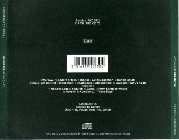 Joy Division : Substance (CD, Comp)