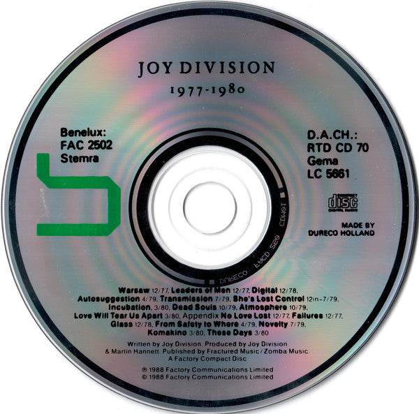 Joy Division : Substance (CD, Comp)