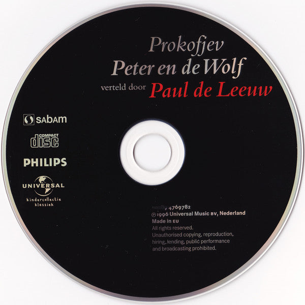 Sergei Prokofiev Verteld Door Paul de Leeuw Muziek Uitgevoerd Door Het Rotterdams Philharmonisch Orkest O.L.V. Valery Gergiev : Peter En De Wolf (CD, Album, RE)