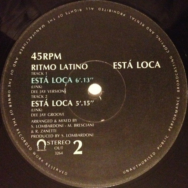 Ritmo Latino : Está Loca (12")