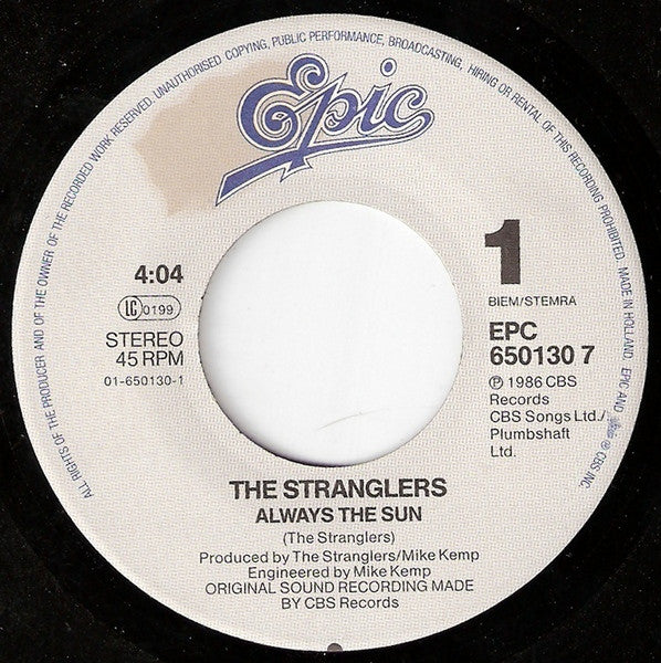 The Stranglers : Always The Sun (7", Single)