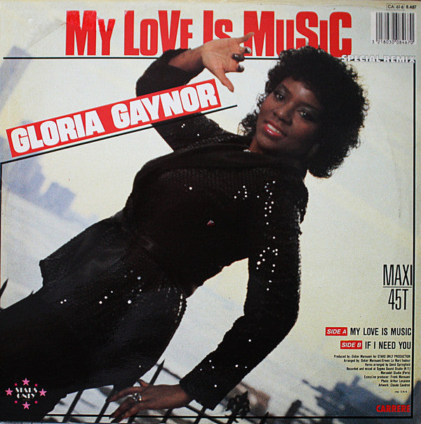 Gloria Gaynor : My Love Is Music (12", Maxi)