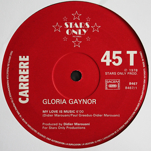 Gloria Gaynor : My Love Is Music (12", Maxi)