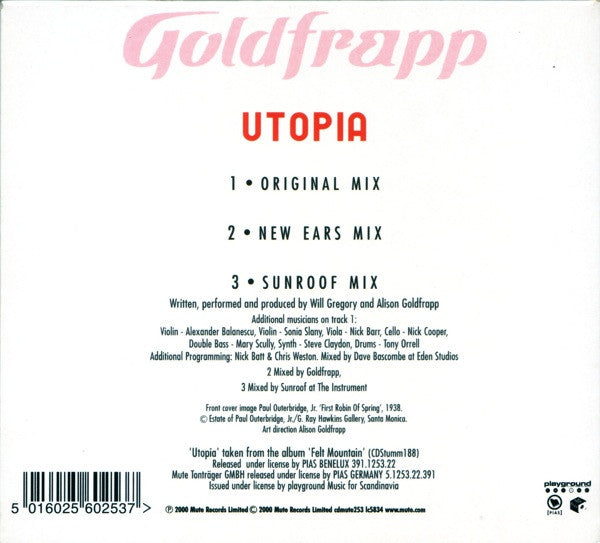 Goldfrapp : Utopia (CD, Single, Dig)