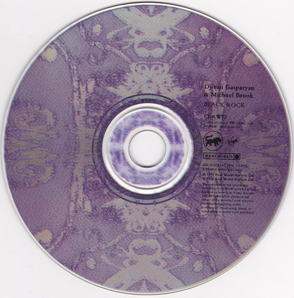 Djivan Gasparyan & Michael Brook : Black Rock (CD, Album)