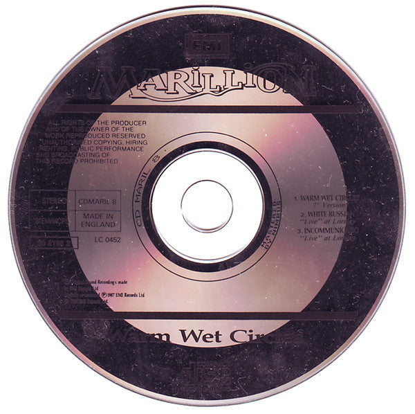 Marillion : Warm Wet Circles (Remix) (CD, Single, Car)