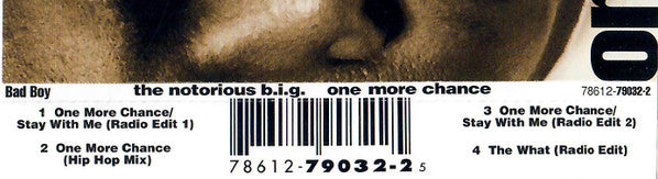 Notorious B.I.G. : One More Chance (CD, Single)