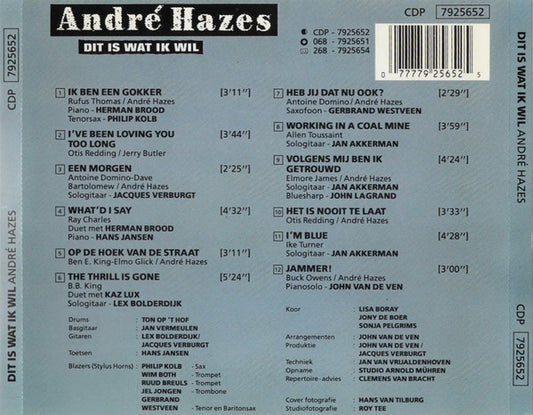 André Hazes : Dit Is Wat Ik Wil (CD, Album)