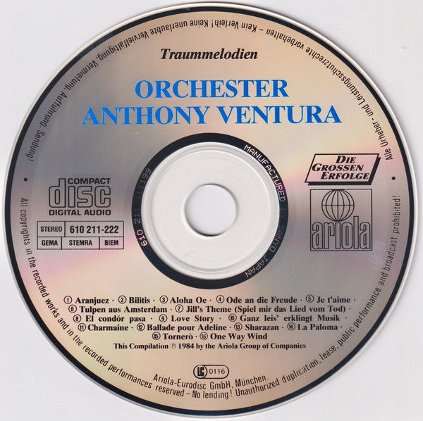 Anthony Ventura : Traummelodien (CD, Comp)