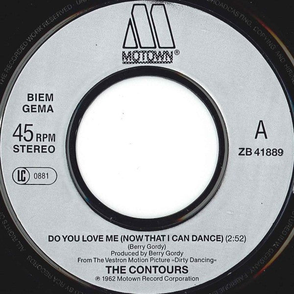 The Contours : Do You Love Me? (7", Single)
