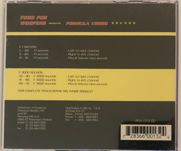 Food For Woofers : Formula 1/3000 Sounds (CD)
