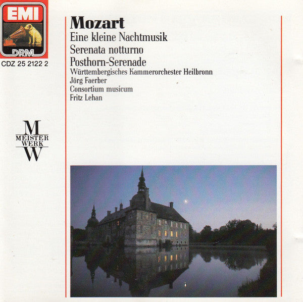 Wolfgang Amadeus Mozart, Fritz Lehan, Württembergisches Kammerorchester, Jörg Faerber, Consortium Musicum (2) : Eine Kleine Nachtmusik - Serenata Notturno - Posthorn-Serenade (CD, Comp, RM)