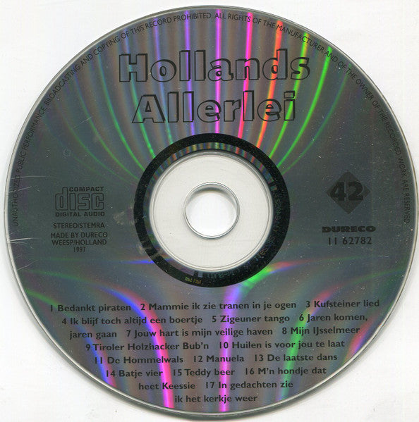 Various : Hollands Allerlei (CD, Comp)