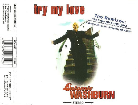 Lalomie Washburn : Try My Love (The Remixes) (CD, Maxi)