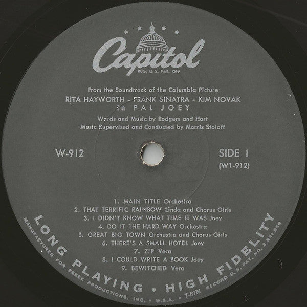 Rita Hayworth, Frank Sinatra, Kim Novak (2) : Pal Joey (LP, Album, Mono, Scr)
