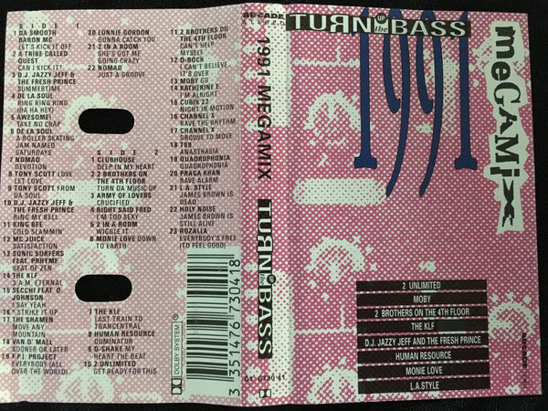 Various : Turn Up The Bass Megamix 1991 (Cass, Mixed)